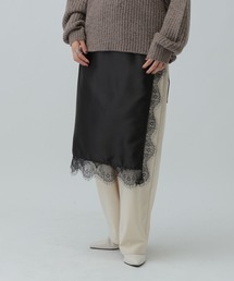 LEPSIM | サテンレーススカーフ　606657(ストール/ショール)