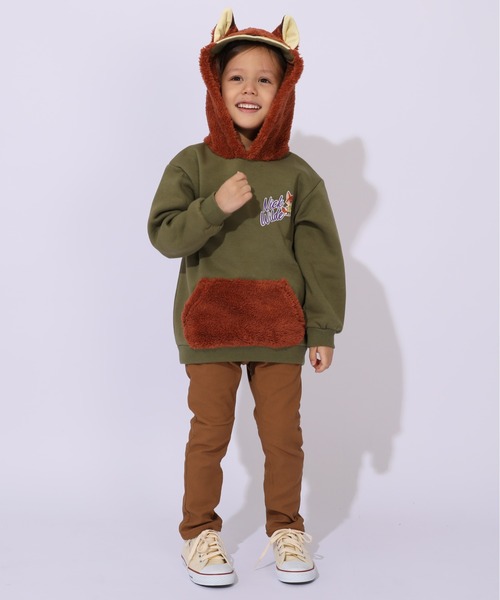 Disney(ディズニー)の「ディズニー なりきるフードボア裏起毛パーカー 1013K(パーカー・キッズ・オフホワイト/カーキ/その他14・120cm/130cm/80cm/90cm/100cm/110cm)」の14枚目の写真