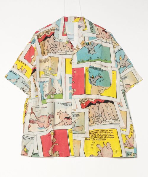 PORTER CLASSIC（ポータークラシック）の「Porter Classic / ポータークラシック：DISNEY VC / PC ALOHA COLLECTION ALOHA SHIRT / DUMBO：DP-024-3289[COR]（シャツ/ブラウス・メンズ・その他/ブルー/マルチ・L/M）」の3枚目の写真