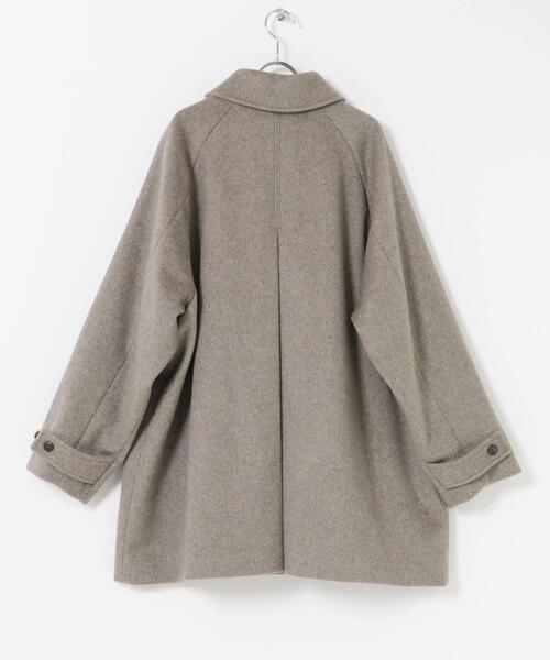 かぐれ（カグレ）の「ウールバックタックショートコート（ステンカラー