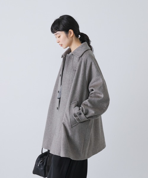 かぐれ（カグレ）の「ウールバックタックショートコート（ステン
