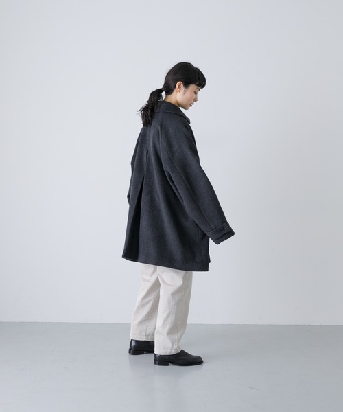 かぐれ（カグレ）の「ウールバックタックショートコート（ステン