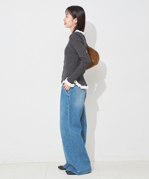 SLOBE IENA tyn.TGOR/トゴール フリルカーディガン SLOBE IENA｜《追加2予約》tyn.TGOR/トゴール フリルカーディガン