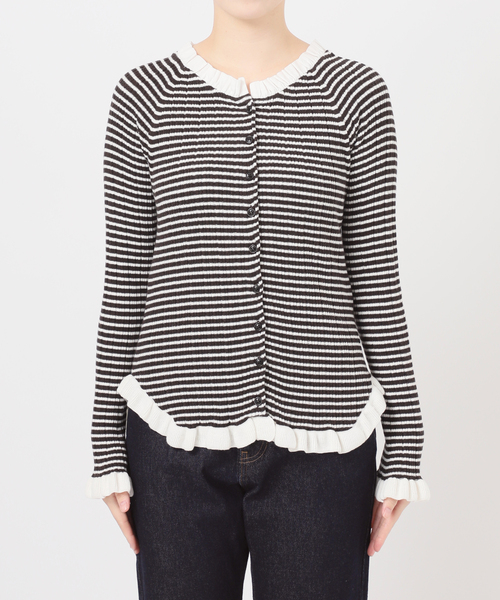 tyn.TGOR/トゴール キルティングカーディガン TGOR トゴールQuilting flower beads cardigan tyn.tgor トゴール