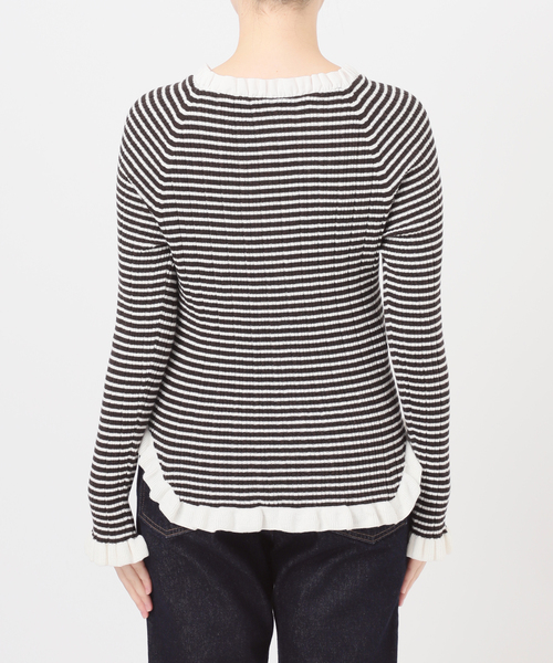 追加》tyn.TGOR/トゴール フリルカーディガン J0102（カーディガン