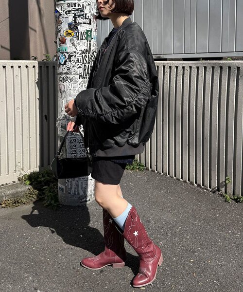 CIAOPANIC（チャオパニック）の「オーバーダイMA-1（ブルゾン・レディース・カーキ/グレー/ブラック・FREE）」の9枚目の写真