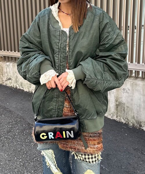 CIAOPANIC（チャオパニック）の「オーバーダイMA-1（ブルゾン・レディース・カーキ/グレー/ブラック・FREE）」の18枚目の写真