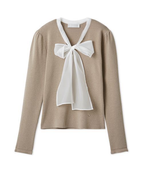 CELFORD（セルフォード）の「シルクブレンドボウタイニットプル
