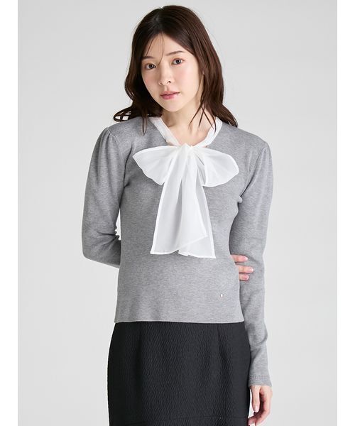 CELFORD（セルフォード）の「シルクブレンドボウタイニットプル