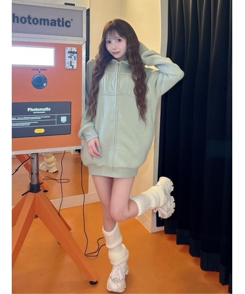 ア*ん様 ダーリッチ ロゴビジュパーカー アップリケDDロゴパーカー（パーカー）｜Darich（ダーリッチ）の