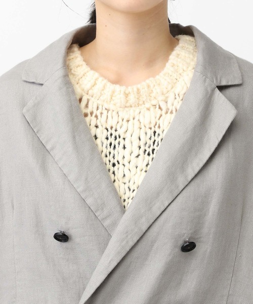 セール】《natural by clip》リネンツイルゆるテーラードジャケット