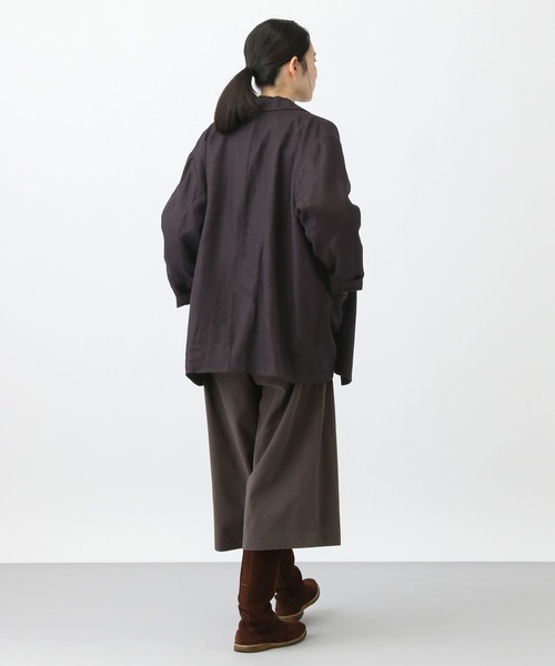 セール】《natural by clip》リネンツイルゆるテーラードジャケット