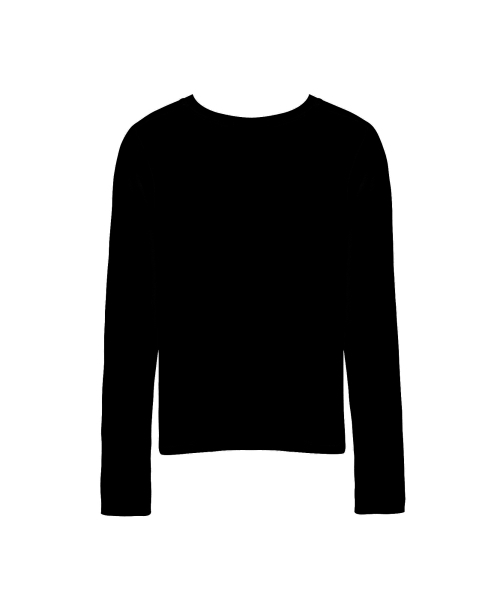 NICK&NICOLE（ニックアンドニコール）の「[ESSENTIAL] MINIMAL ROUND SLEEVE TOP_BLACK（Tシャツ/カットソー・レディース・その他・MEDIUM/LARGE）」の5枚目の写真