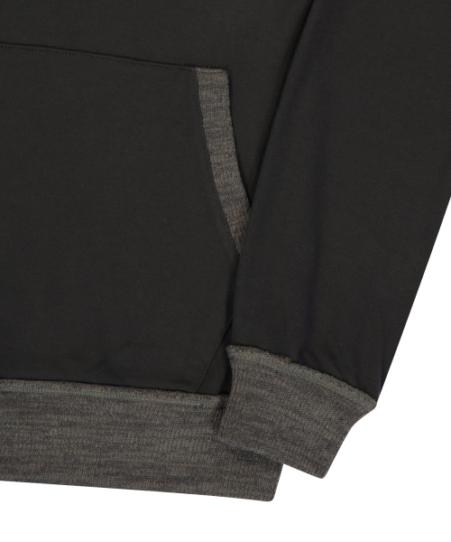 AAKAM(アーカム)の「Contrast Logo Button Hoodie (Brown)(パーカー・レディース・その他・1/2)」の11枚目の写真