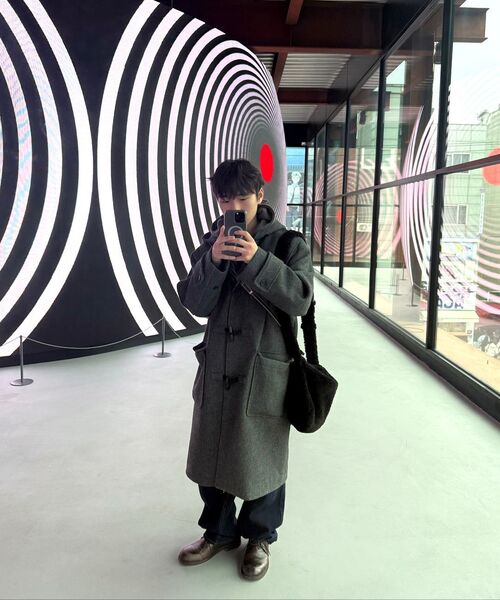 AAKAM(アーカム)の「Contrast Logo Button Hoodie (Brown)(パーカー・レディース・その他・1/2)」の14枚目の写真
