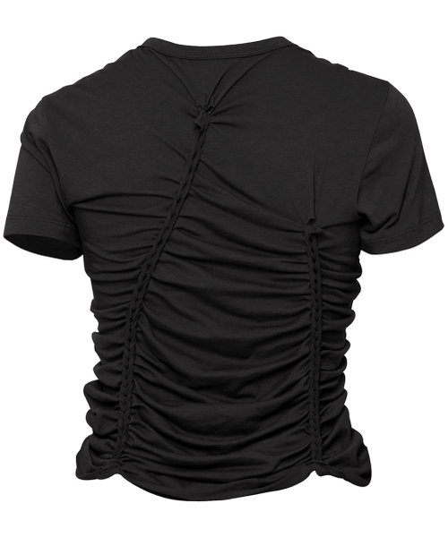 FLAREUP(フレアアップ)の「Handmade Twisted T-Shirt (FL-119_Black)(Tシャツ/カットソー・レディース・ブラック・OS)」の3枚目の写真