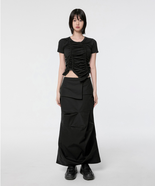 FLAREUP(フレアアップ)の「Handmade Twisted T-Shirt (FL-119_Black)(Tシャツ/カットソー・レディース・ブラック・OS)」の7枚目の写真