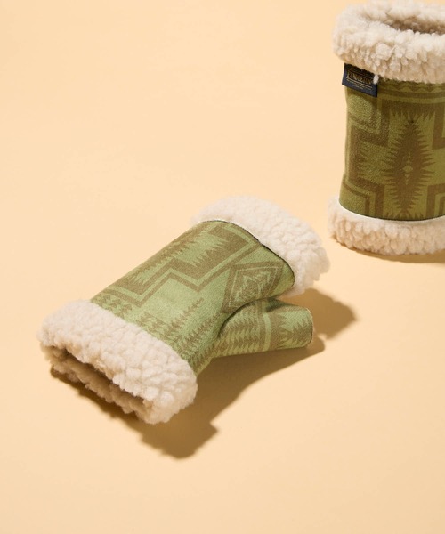 PENDLETON（ペンドルトン）の「【 PENDLETON / ペンドルトン 】ヴィーガンムートングローブ（手袋・レディース・オリーブ/ブラウン・FREE）」の4枚目の写真