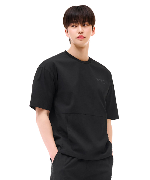 CHASECULT（チェイスカルト）の「男性シアサーカー半袖Tシャツ-ブラック（Tシャツ/カットソー・メンズ・ブラック・110/95/100/105）」の3枚目の写真