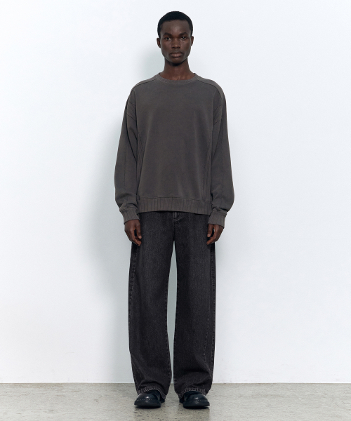 INSILENCE(インサイロンス)の「リップミックスドスウェットシャツ WASHED GREY(スウェット・レディース・その他・SMALL/MEDIUM/LARGE)」の2枚目の写真