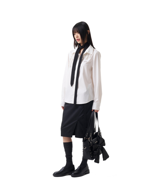 IUGAMAKARAS（イウガマカラス）の「Belted Bag Midi Skirt (Black)（スカート・レディース・その他・1/2）」の10枚目の写真