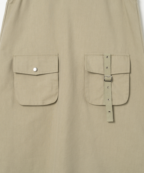 MILLO WOMEN（ミロウーマン）の「バックルストラップミニドレス[ベージュ]（ワンピース・レディース・その他・SMALL/MEDIUM）」の5枚目の写真