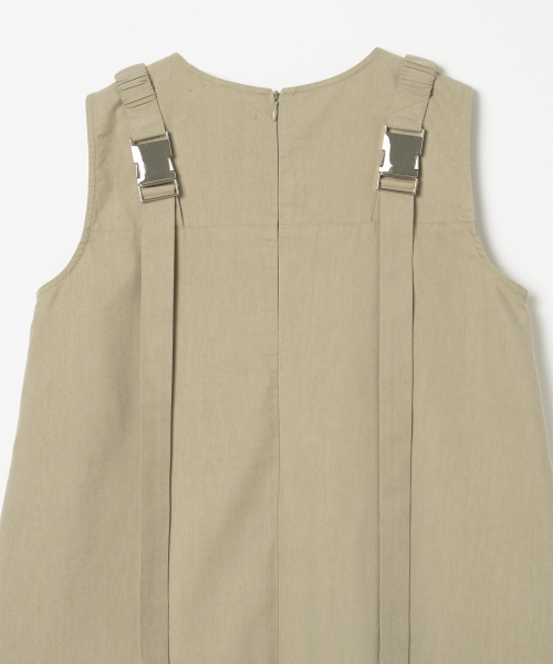 MILLO WOMEN（ミロウーマン）の「バックルストラップミニドレス[ベージュ]（ワンピース・レディース・その他・SMALL/MEDIUM）」の6枚目の写真