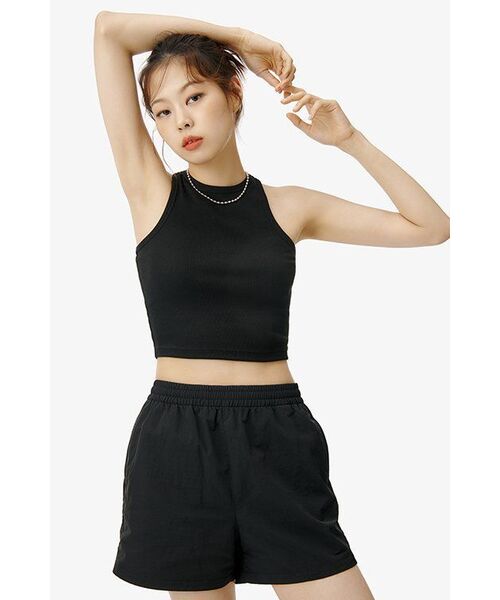 MUSINSA STANDARD WOMAN（ムシンサスタンダードウーマン）の「ウーマンズナイロンバンディングショーツ[ブラック]（その他パンツ・レディース・その他・24/26/30/28）」の10枚目の写真