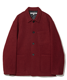 PARTIMENTO（パルティメント）の「100% カーリーウールハーフコート レッド（チェスターコート）」