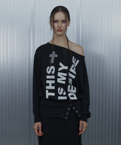 セットアップエクス BOLD LETTERING LOOSE TOP 【公式通販】