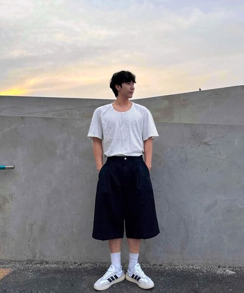 TRIP LE SENS(トリップ ル センス)の「ベーシックUネックシルケットコットンTシャツ_STネックラインブラック(Tシャツ/カットソー・メンズ・その他・SMALL/MEDIUM/LARGE/X-LARGE)」の6枚目の写真