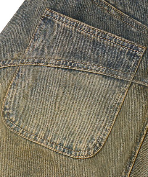 TRILLION(トリリオン)の「切開ラインウォッシュバルーンフィットデニムパンツ(MUD BEIGE)(デニムパンツ・レディース・その他・SMALL/MEDIUM/LARGE/X-LARGE)」の10枚目の写真