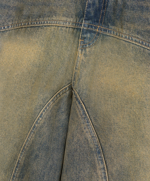 TRILLION(トリリオン)の「切開ラインウォッシュバルーンフィットデニムパンツ(MUD BEIGE)(デニムパンツ・レディース・その他・SMALL/MEDIUM/LARGE/X-LARGE)」の11枚目の写真