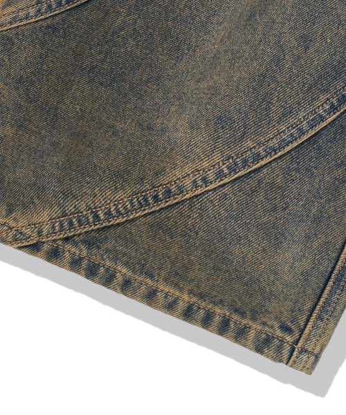 TRILLION(トリリオン)の「切開ラインウォッシュバルーンフィットデニムパンツ(MUD BEIGE)(デニムパンツ・レディース・その他・SMALL/MEDIUM/LARGE/X-LARGE)」の12枚目の写真