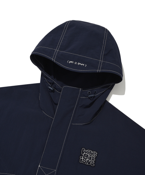 Wacky WiLLy(ワッキーウィリー)の「ナイロンフードアノラックネイビー(ナイロンジャケット・レディース・その他・SMALL/MEDIUM/LARGE/X-LARGE)」の4枚目の写真