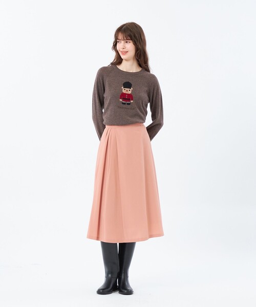 MACKINTOSH PHILOSOPHY(マッキントッシュ フィロソフィー)の「バッキンガムベア BIG BEAR(ニット/セーター・レディース・ブラウン/ダークネイビー・38)」の4枚目の写真
