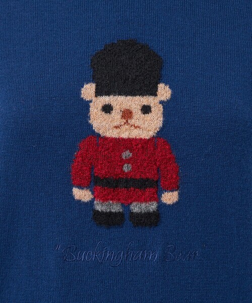 MACKINTOSH PHILOSOPHY(マッキントッシュ フィロソフィー)の「バッキンガムベア BIG BEAR(ニット/セーター・レディース・ブラウン/ダークネイビー・38)」の9枚目の写真