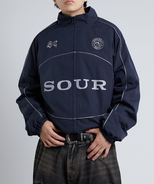 セール】【Sourcream】 Fleece football blouson（ブルゾン