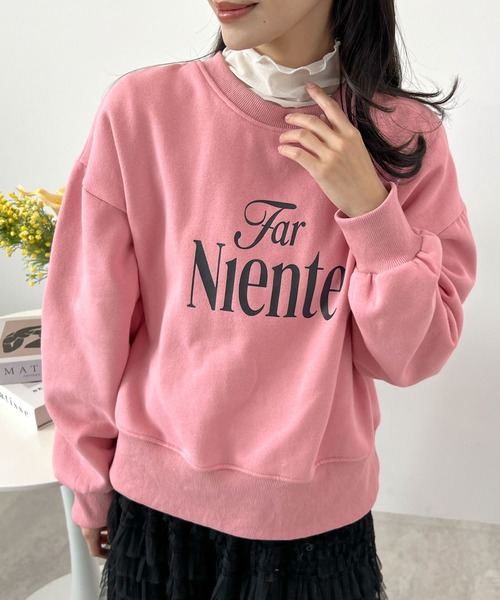 Futier land（フューティアランド）の「短丈ロゴスウェット（スウェット・レディース・杢グレー/ブラウン/ピンク・FREE）」の18枚目の写真