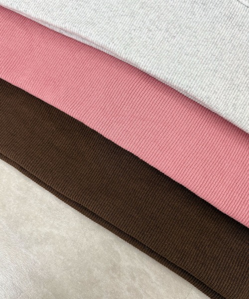 Futier land（フューティアランド）の「短丈ロゴスウェット（スウェット・レディース・杢グレー/ブラウン/ピンク・FREE）」の22枚目の写真