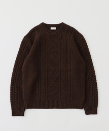 EDIFICE（エディフィス）の「fursac (フルサック) Wool cable sweater（ニット/セーター）」