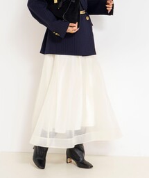 NOLLEY’S | ウォッシャブルオーガンジーフレアスカート(スカート)