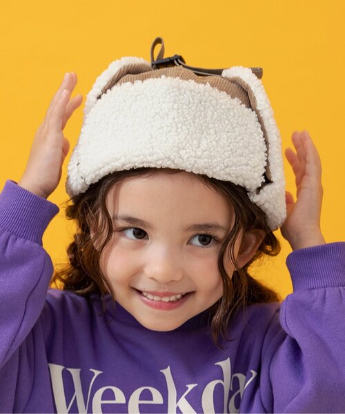 BREEZE(ブリーズ)の「フライトキャップ(キャップ・キッズ・ベージュ・50/52/54/56)」の1枚目の写真