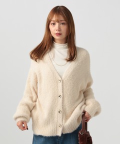 セール】スーリーアルパカVネックカーディガン（カーディガン/ボレロ