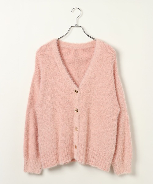 BAYFLOW（ベイフロー）の「[ふわふわの肌触り]オーバーサイズシャギーカーディガン（カーディガン/ボレロ・レディース・オフホワイト/ピンク/ライトブルー/ブラック・FREE）」の22枚目の写真