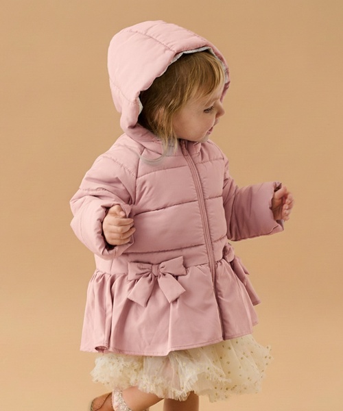 sense of wonder（センスオブワンダー）の「GIRL'S蓄熱中わたブルゾン（ブルゾン・キッズ・ピンク/レッド/ネイビー・120cm/130cm/90cm/80ｃｍ/110cm/100cm）」の2枚目の写真