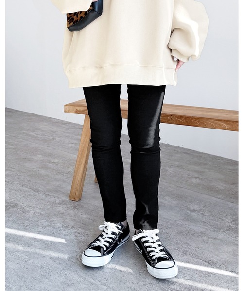 reca（レカ）の「裏起毛スキニーパンツ（その他パンツ・レディース・ブラック/ベージュ/インディゴブルー・FREE）」の3枚目の写真