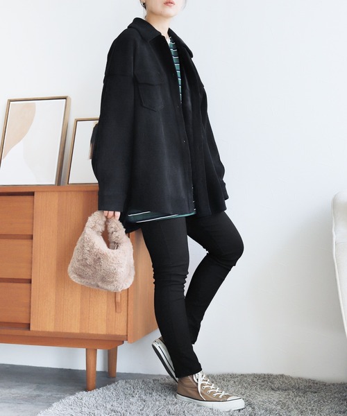 reca（レカ）の「裏起毛スキニーパンツ（その他パンツ・レディース・ブラック/ベージュ/インディゴブルー・FREE）」の9枚目の写真