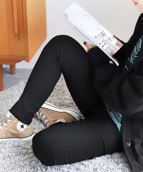 reca（レカ）の「裏起毛スキニーパンツ（その他パンツ・レディース・ブラック/ベージュ/インディゴブルー・FREE）」の8枚目の写真