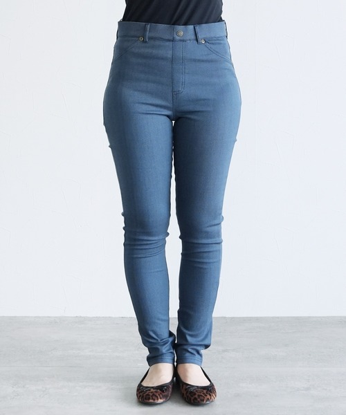 reca（レカ）の「裏起毛スキニーパンツ（その他パンツ・レディース・ブラック/ベージュ/インディゴブルー・FREE）」の15枚目の写真